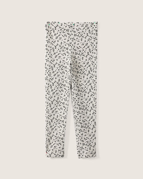 Leggings Beige Flores