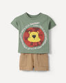 Conjunto De Playera Short,VERDE CACTUS