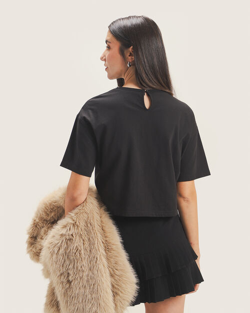 Playera Cropped Aplicaciones