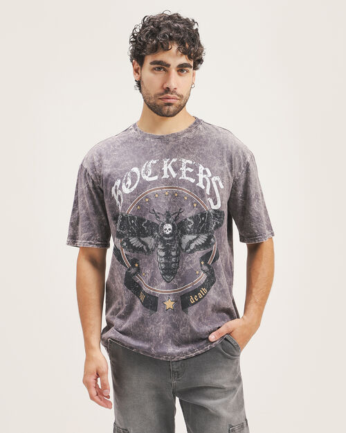 Playera Oversize Con Diseño
