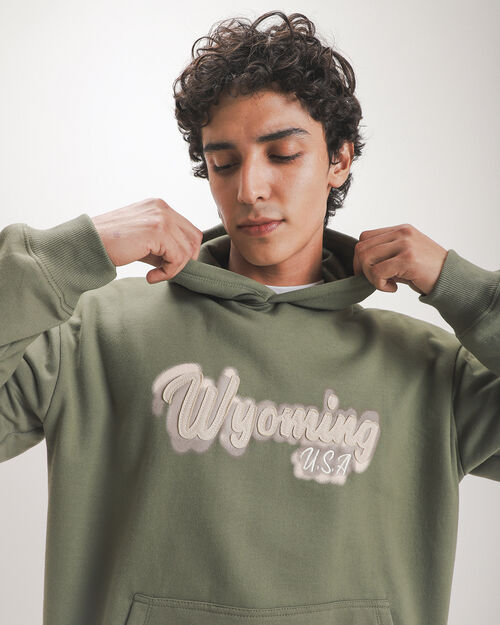 Sudadera Verde Estampada