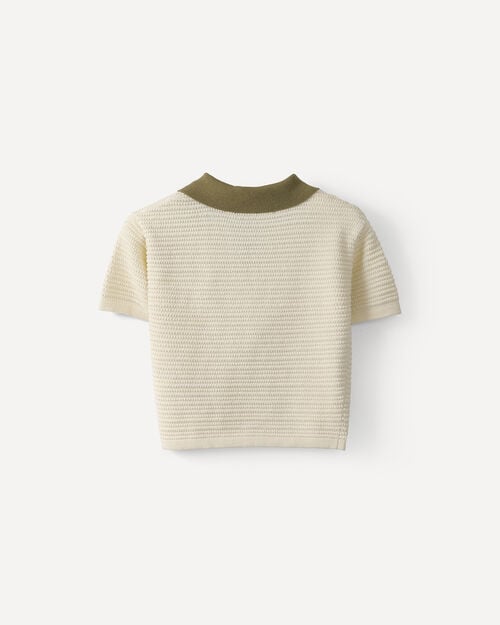 Polo Beige Tejido Punto