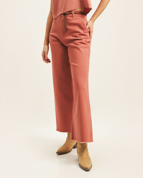 Pantalón Fit Straight Rosa