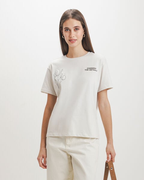 Playera Relaxed Bordada