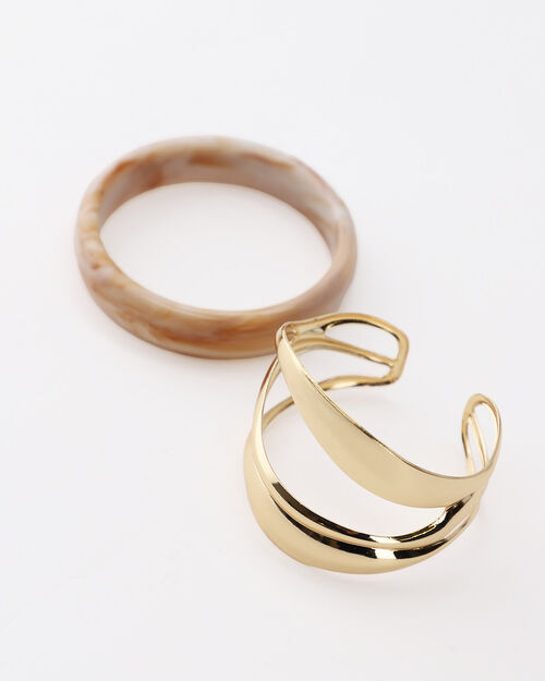 Set Pulseras Doradas