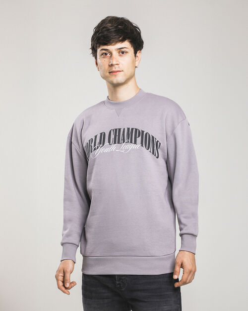 Sudadera Gris Estampada