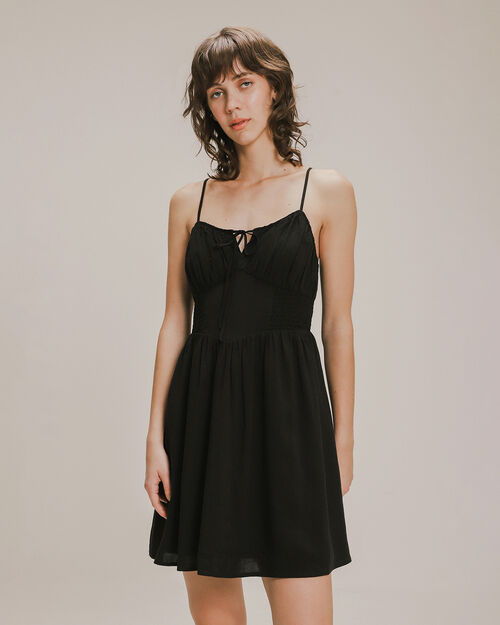 Vestido Corto Mini Sin Manga