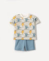 Conjunto Playera Y Short,BLANCO