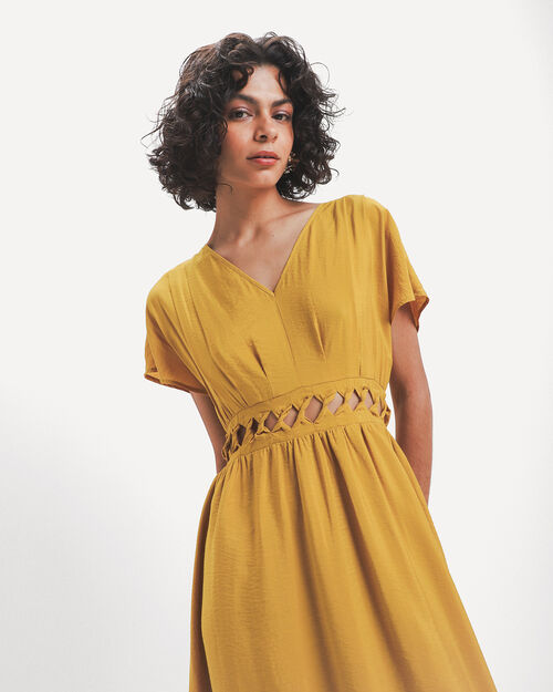 Vestido Midi Amarillo