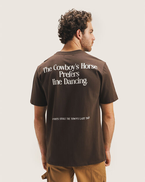 Playera Caf&eacute; Manga Corta