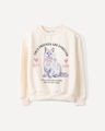 Sudadera Beige Estampada,CRUDO