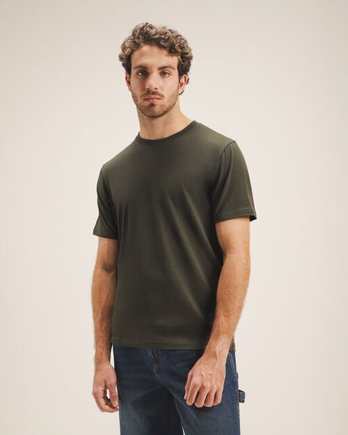 Playera Olivo Manga Corta