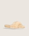 Pantufla Entrecruzada Beige,BEIGE