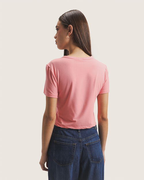 Crop Top Manga Corta