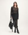 Falda Midi Negra,NEGRO