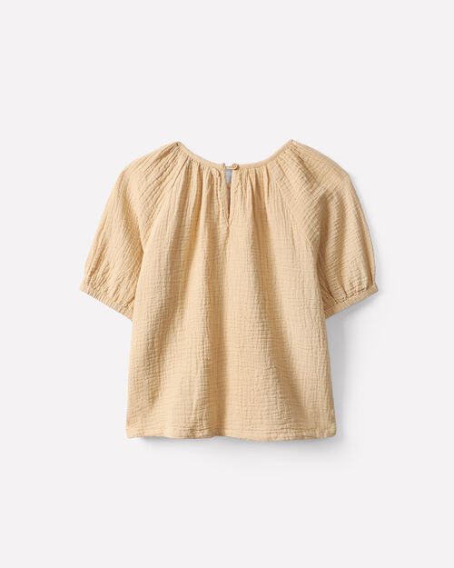 Blusa Manga Corta Beige