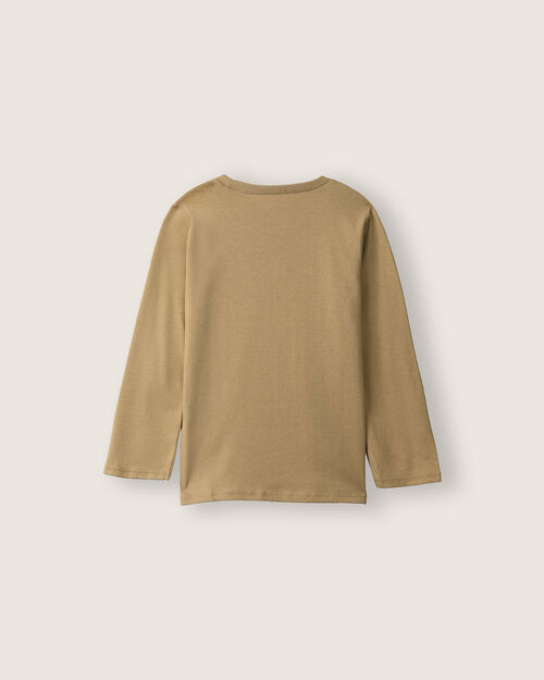 Playera Beige Manga Corta