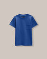 Playera Manga Corta Bolsillo,AZUL ELECTRICO