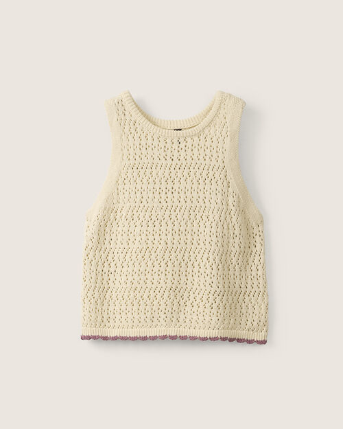 Top Sin Mangas Crochet