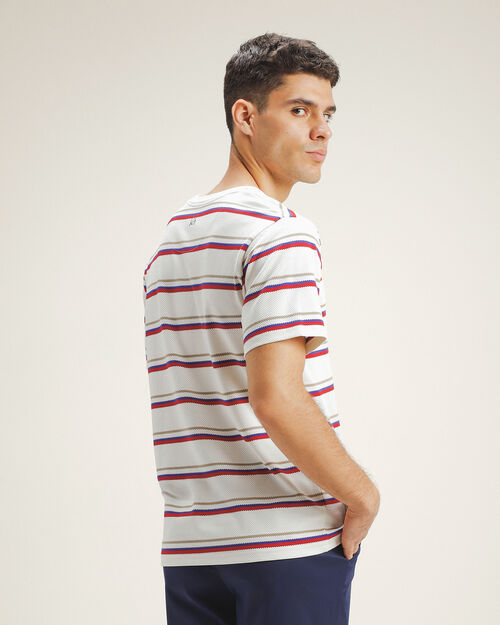 Playera Rayas Beige