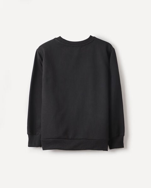 Sudadera Negra Estampada