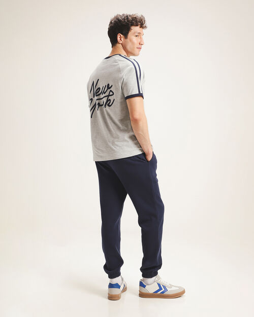 Playera Ringer Gris