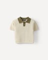 Polo Beige Tejido Punto,CREMA