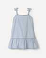 Vestido Corto Tirantes,AZUL CIELO