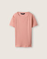 Playera Manga Corta Azul,PALO ROSA