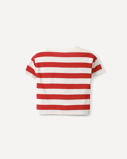 Playera Boxy Rayas