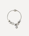 Pulsera Plata Charms,PLATEADO P3