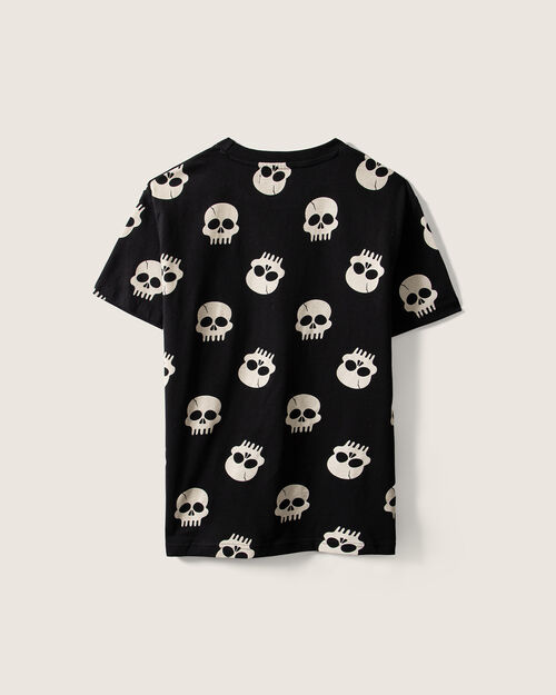 Playera Calavera Manga Corta