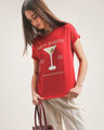 Playera Slim Gr&aacute;fico,ROJO