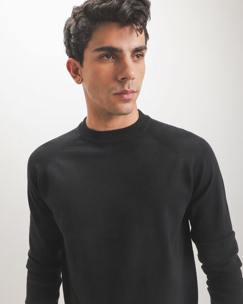 Su&eacute;ter Negro Cerrado