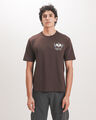 Playera Verde Gr&aacute;fico,CAFE OBSCURO