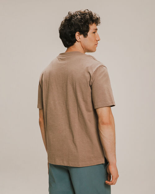 Playera Café Efecto Lavado