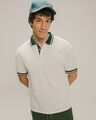 Polo Fit Regular Blanca,BLANCO HUESO