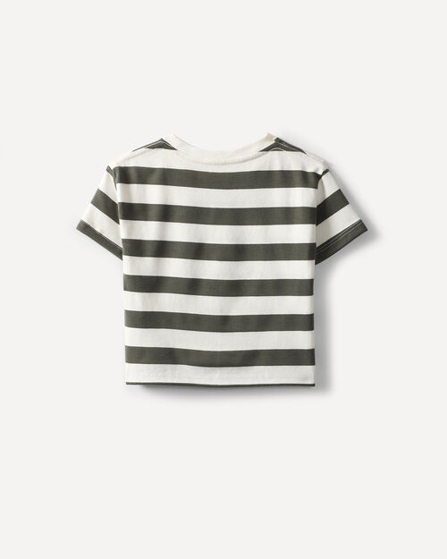 Playera Gris Rayas