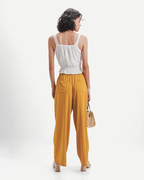 Pantal&oacute;n Straight Amarillo