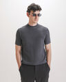 Playera Cuello Mock,GRIS CARBON
