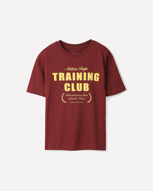 Playera Roja Estampada