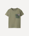 Playera Pocket Verde,OLIVO