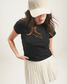 Playera Rosa Manga Corta,NEGRO
