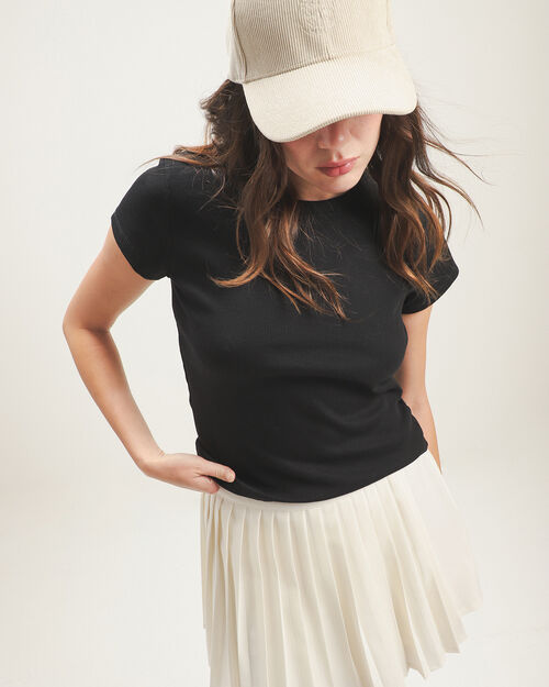 Playera Negra Manga Corta