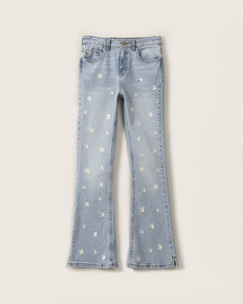 Jeans Acampanado Flores