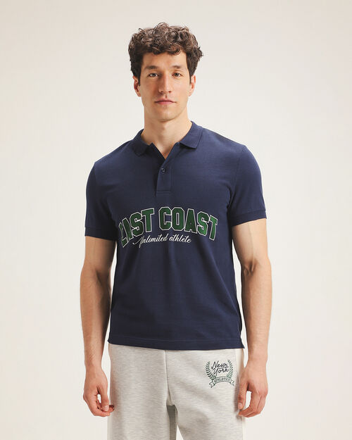 Polo Manga Corta Azul