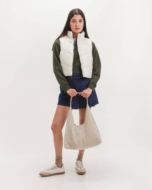 Chaleco Acolchado Beige