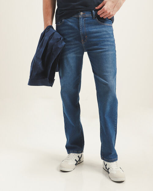 Jeans Straight Azul