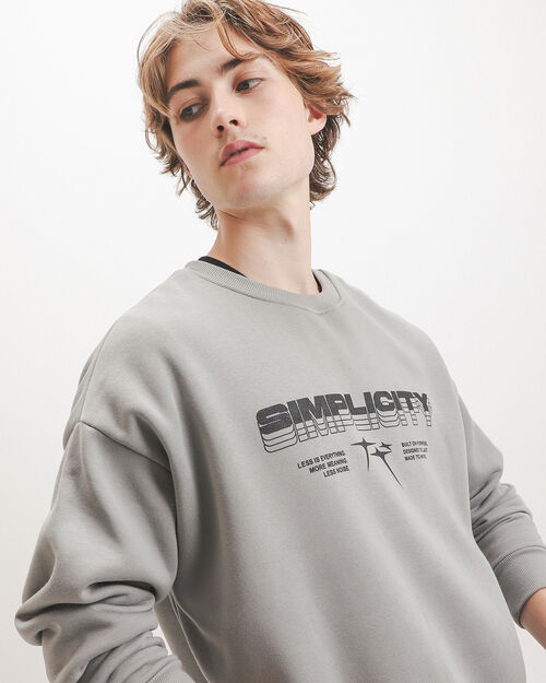 Sudadera Gris Simplicity