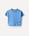 Playera Azul Boxy,AZUL INDIGO